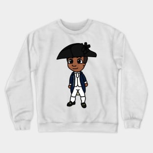 Chibi James Forten (Large Print) Crewneck Sweatshirt